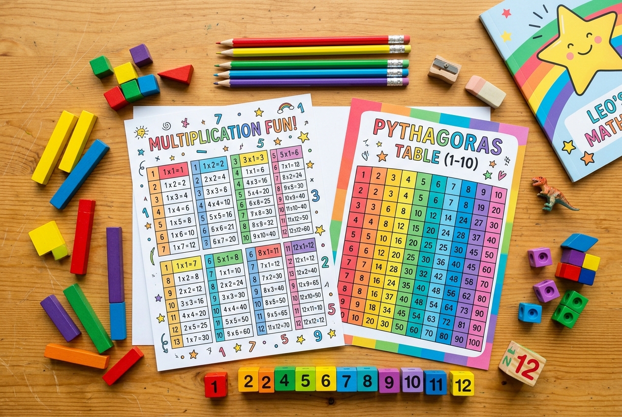 Comment apprendre les tables de multiplication sans récitation barbante ? (Méthode visuelle)